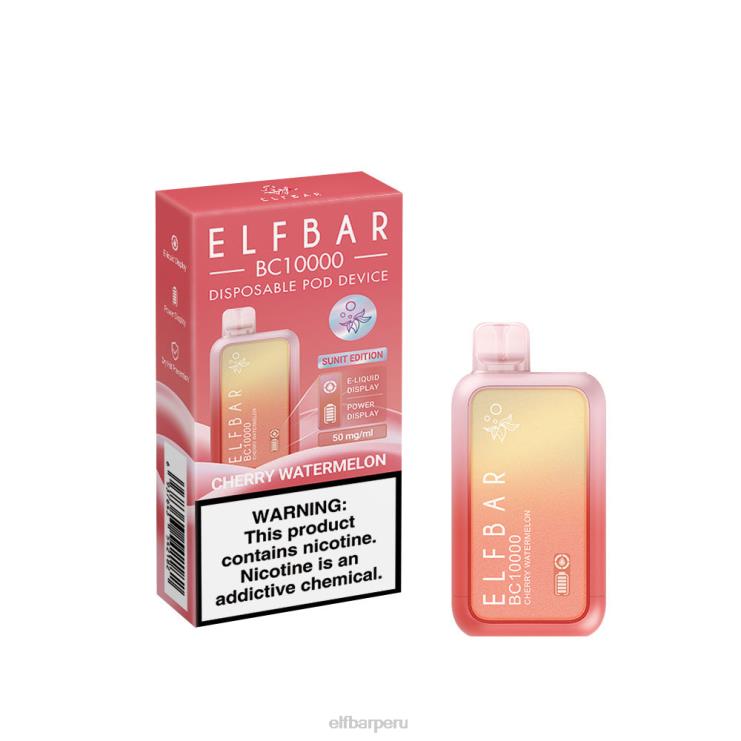 6DJVV38 ELFBAR vape desechable nuevo bc10000 10000puffs sandia cereza