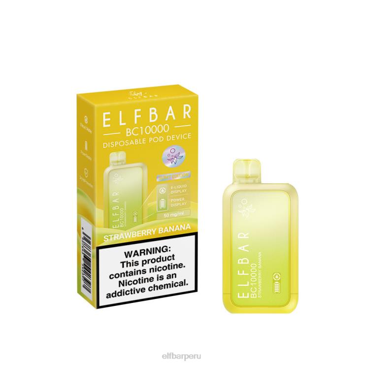 6DJVV45 ELFBAR vape desechable nuevo bc10000 10000puffs Fresa plátano
