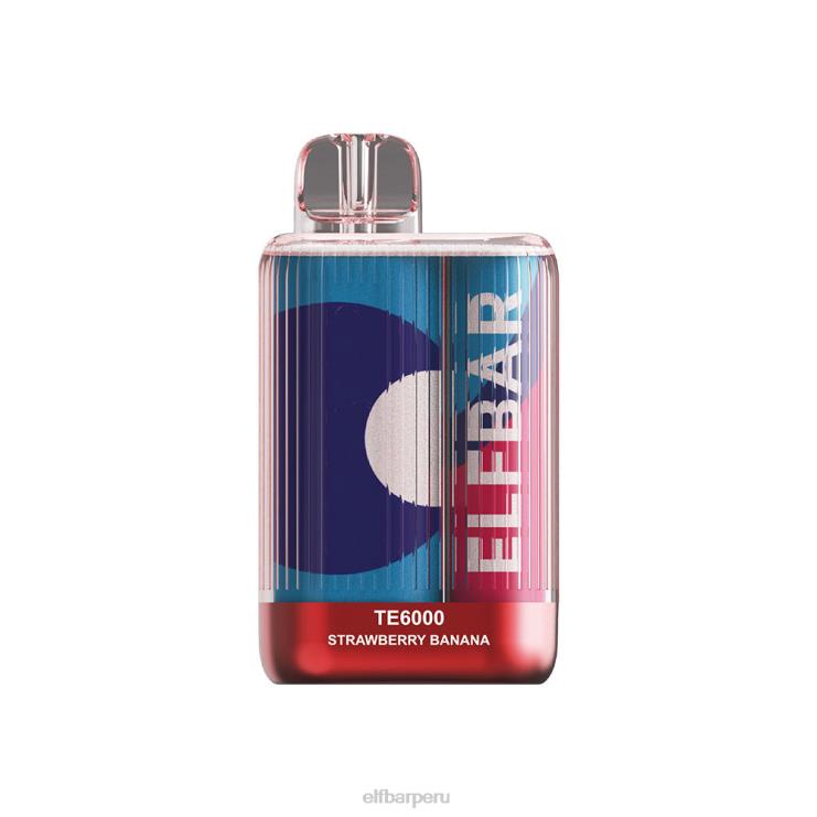 6DJVV94 ELFBAR combos de fresa vape te6000 desechables Fresa plátano