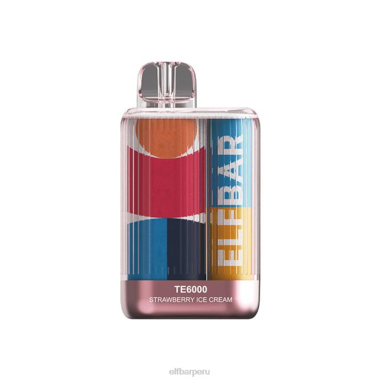 6DJVV94 ELFBAR combos de fresa vape te6000 desechables Fresa plátano
