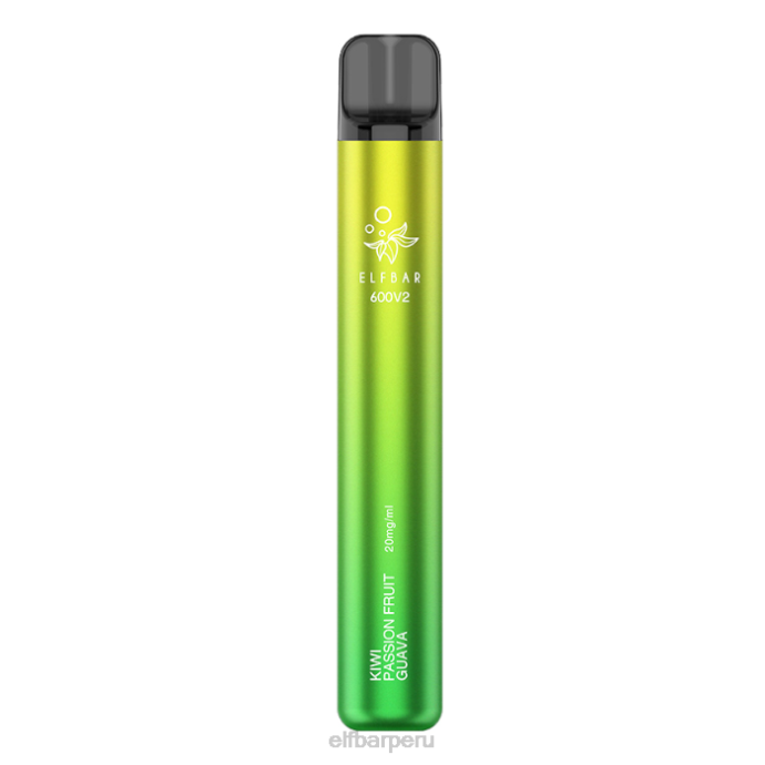 Vaporizador desechable elfbar 600v2 - 20 mg 06XD12 kiwi maracuyá guayaba