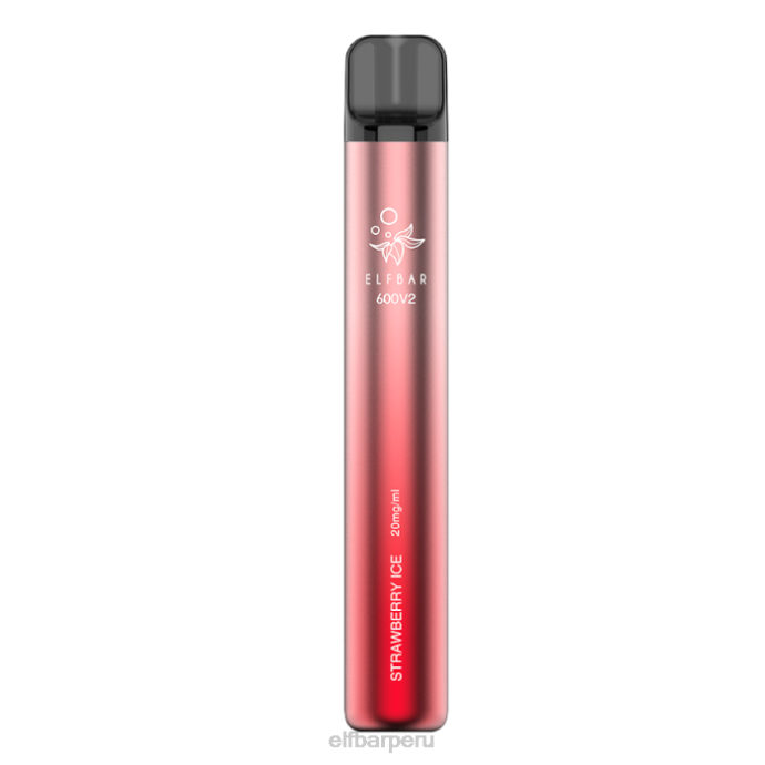 Vaporizador desechable elfbar 600v2 - 20 mg 06XD14 hielo de fresa