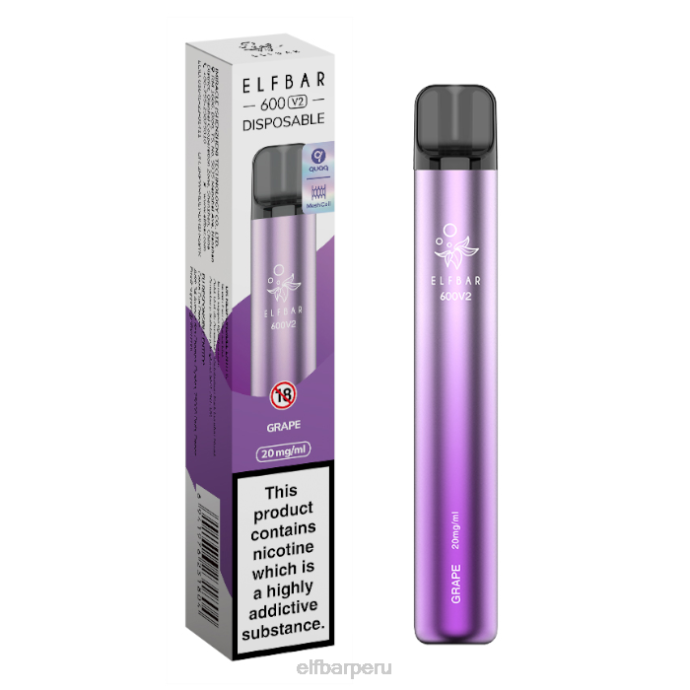 Vaporizador desechable elfbar 600v2 - 20 mg 06XD9 hielo de plátano