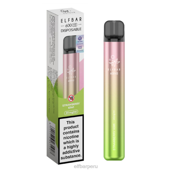 Vaporizador desechable elfbar 600v2 - 20 mg 06XD9 hielo de plátano